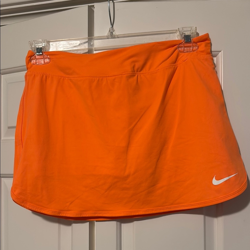 Nike Bright Orange Tennis Skirt